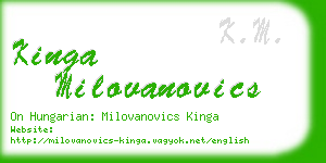 kinga milovanovics business card